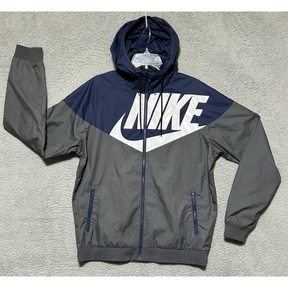 Vintage Nike GX 1 Windrunner Hoodie Jacket Rare Mens Big Swoosh Full‎ Zip Sz L